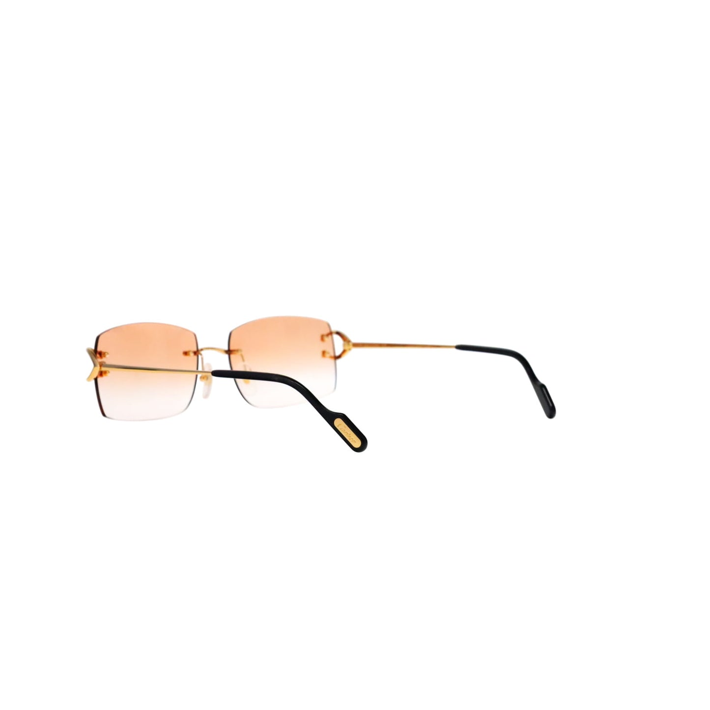 Cartier Custom Vintage Double C Brooklyn Sunglasses Gold by MEG