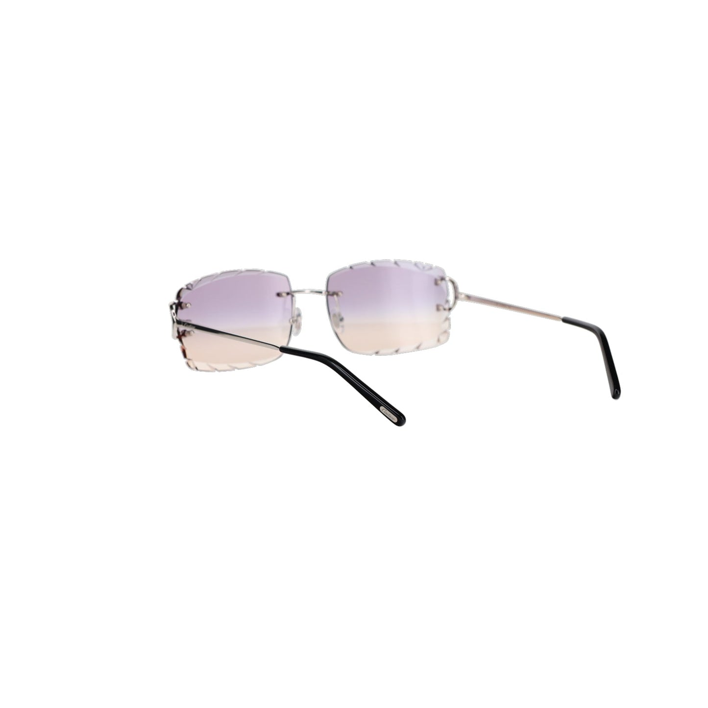 Cartier Custom Double C Diamond Cut Brooklyn Platinum Sunglasses by MEG