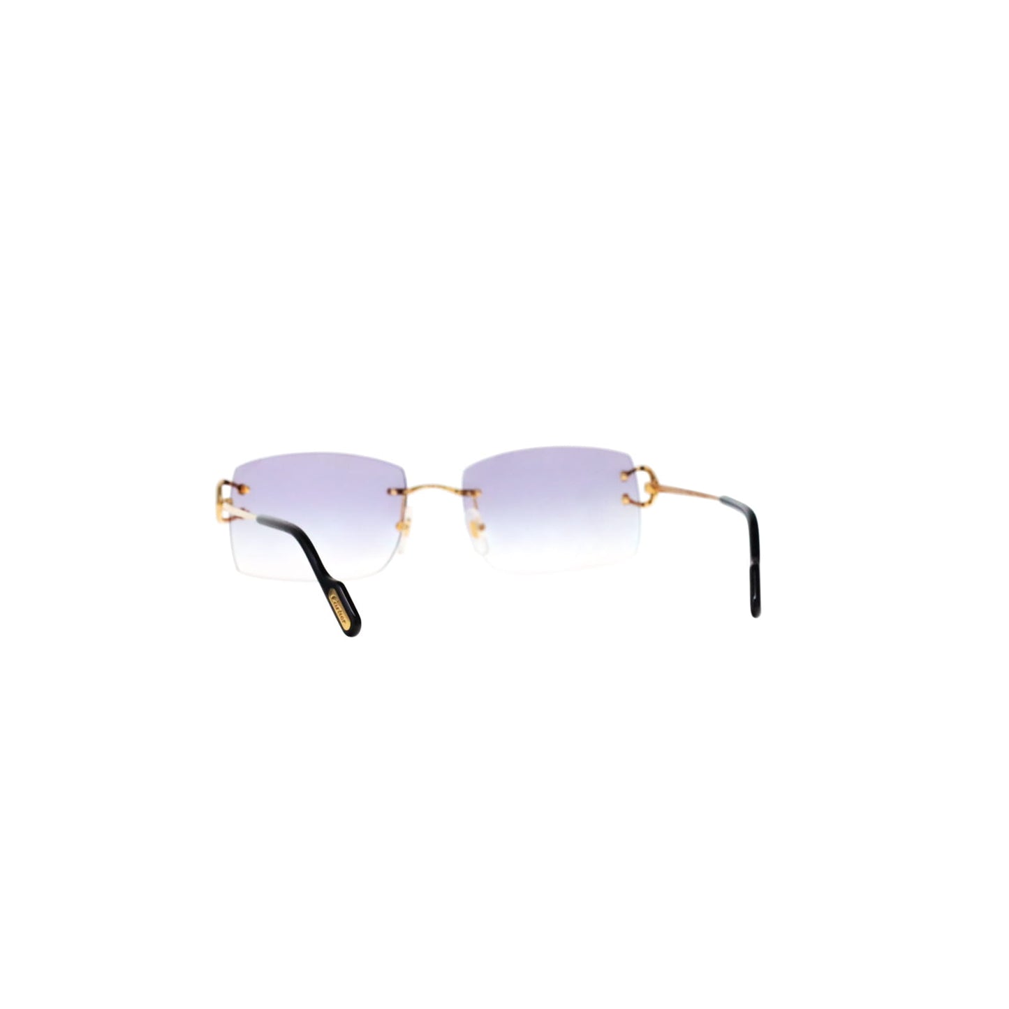 Cartier Custom Vintage Double C Brooklyn Sunglasses Gold by MEG