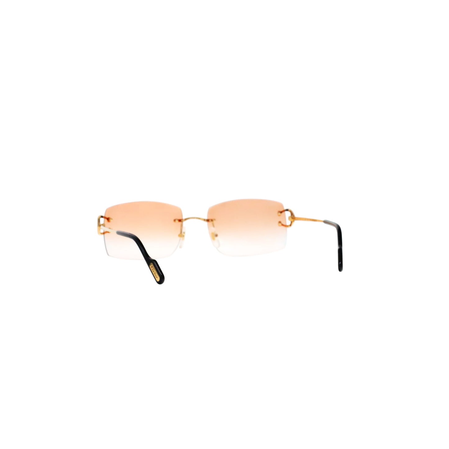 Cartier Custom Vintage Double C Brooklyn Sunglasses Gold by MEG