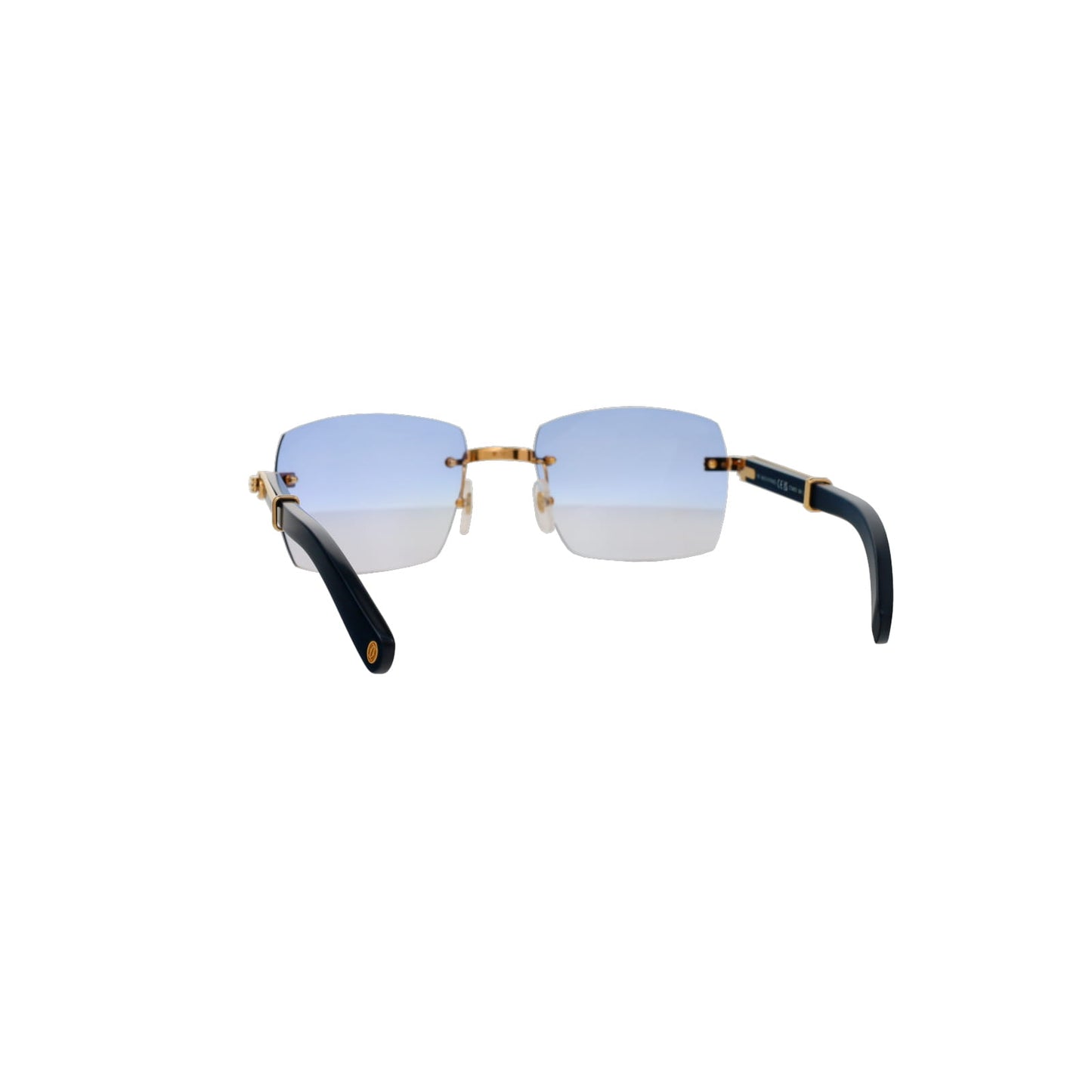 CT0485O Cartier Custom Première Blue Wood Sunglasses by MEG