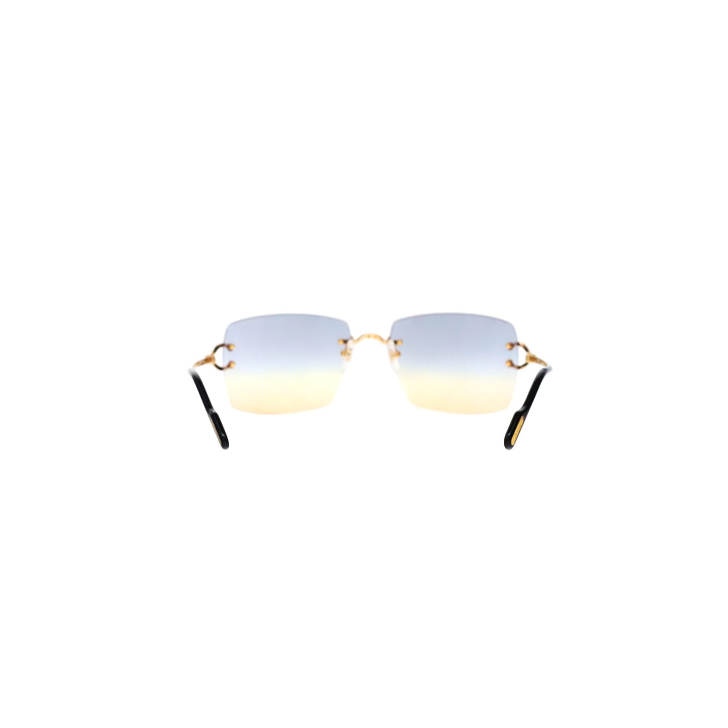 CT0564O Cartier Custom Double C Godron Gold Sunglasses by MEG