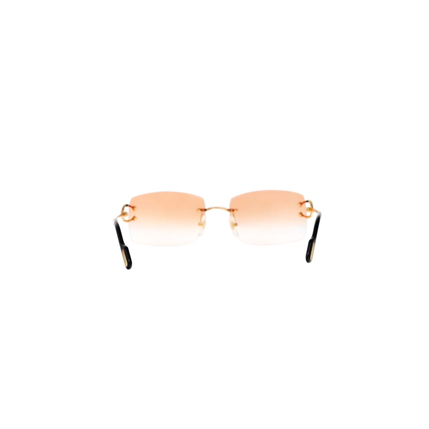 Cartier Custom Vintage Double C Brooklyn Sunglasses Gold by MEG