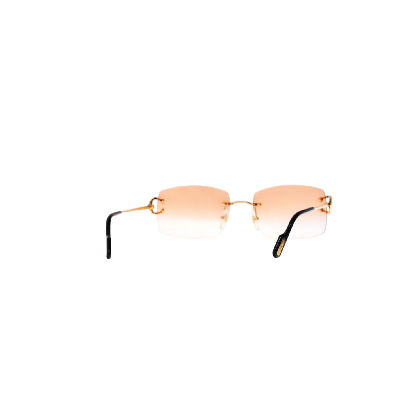 Cartier Custom Vintage Double C Brooklyn Sunglasses Gold by MEG