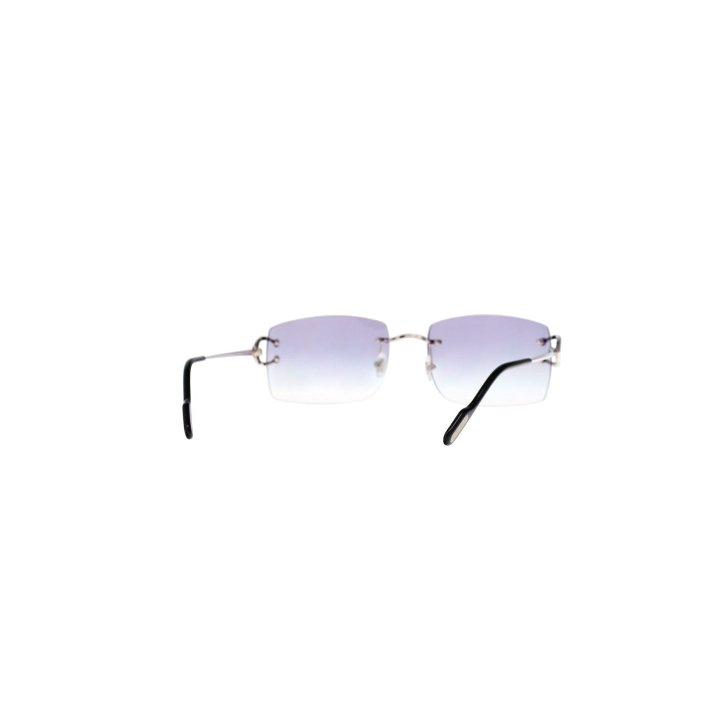 Cartier Custom Vintage Double C Brooklyn Platinum Sunglasses by MEG