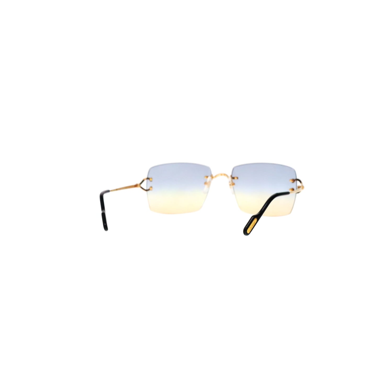 CT0564O Cartier Custom Double C Godron Gold Sunglasses by MEG