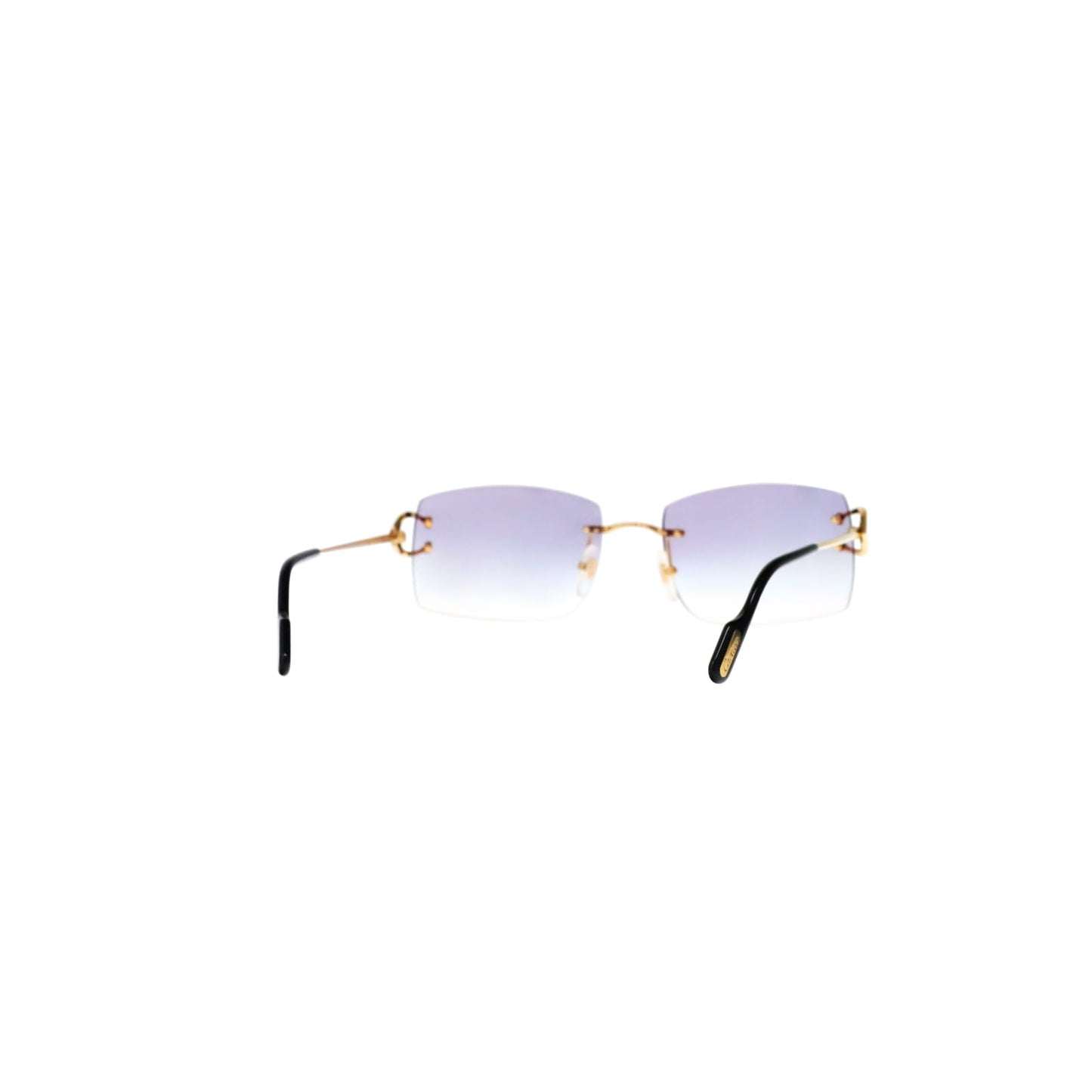 Cartier Custom Vintage Double C Brooklyn Sunglasses Gold by MEG