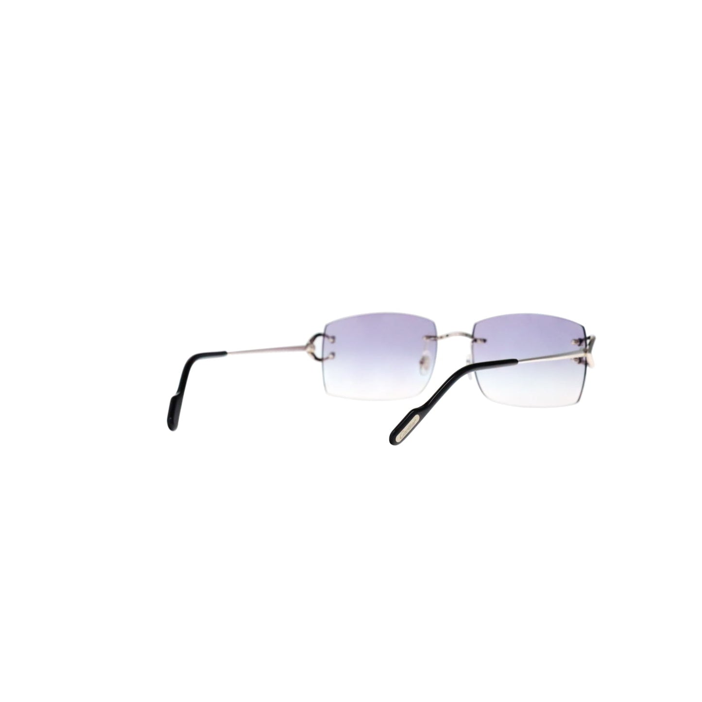 Cartier Custom Vintage Double C Brooklyn Platinum Sunglasses by MEG