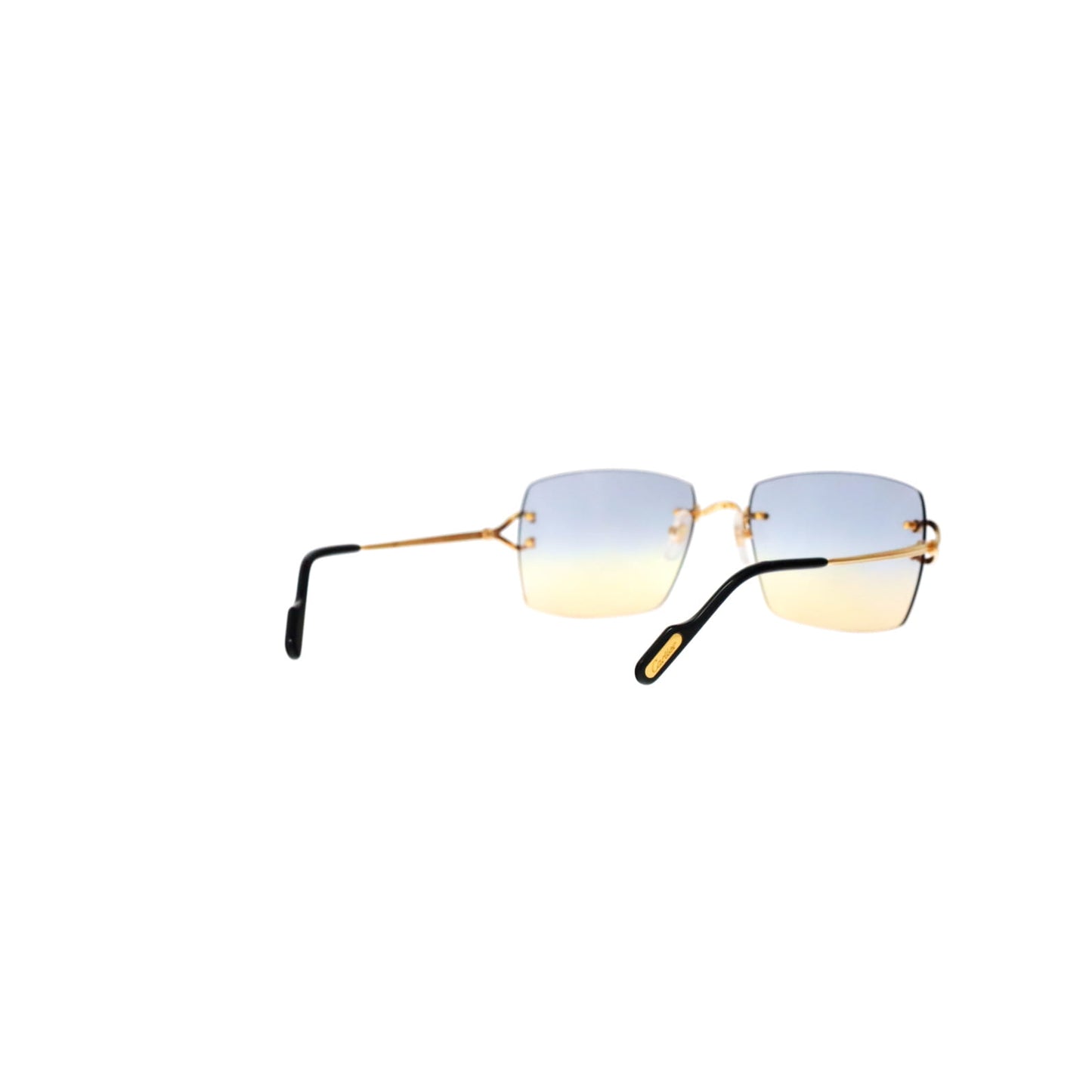 CT0564O Cartier Custom Double C Godron Gold Sunglasses by MEG