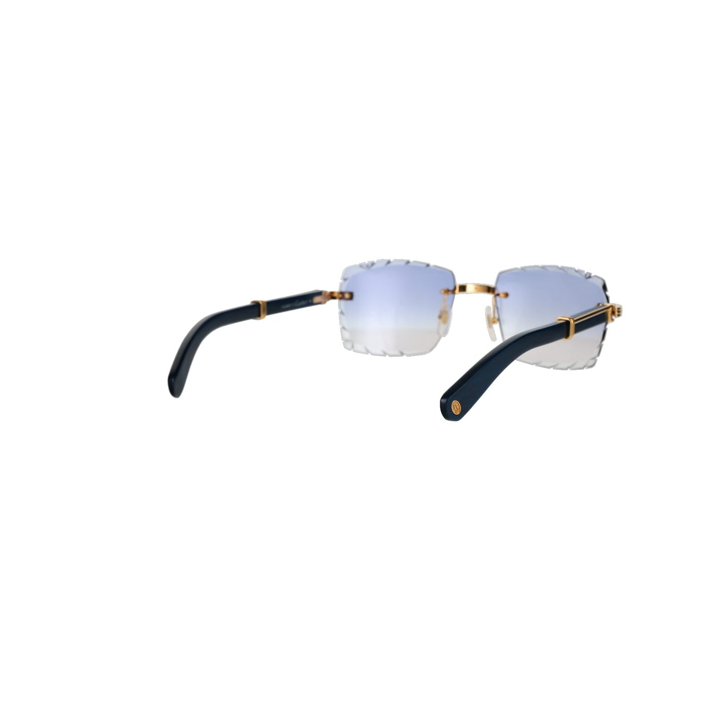 CT0485O Cartier Custom Première Blue Wood Sunglasses by MEG