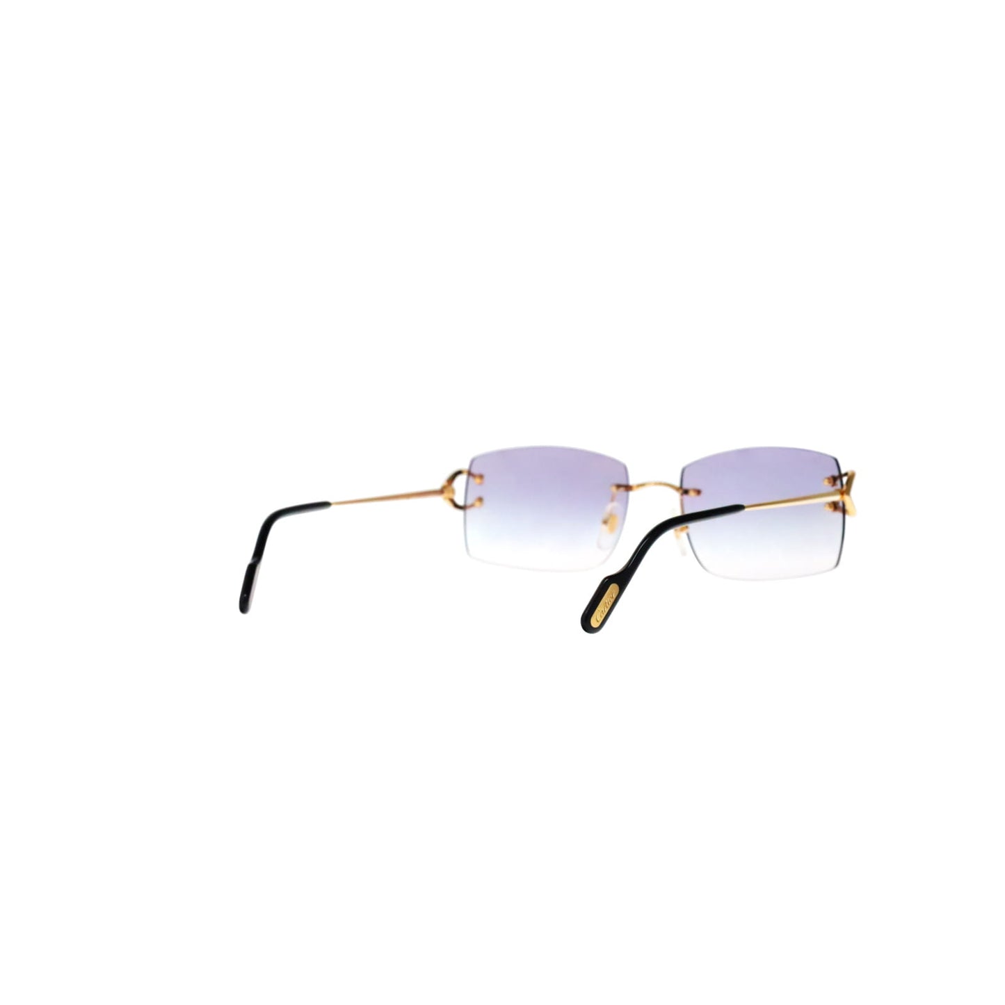 Cartier Custom Vintage Double C Brooklyn Sunglasses Gold by MEG