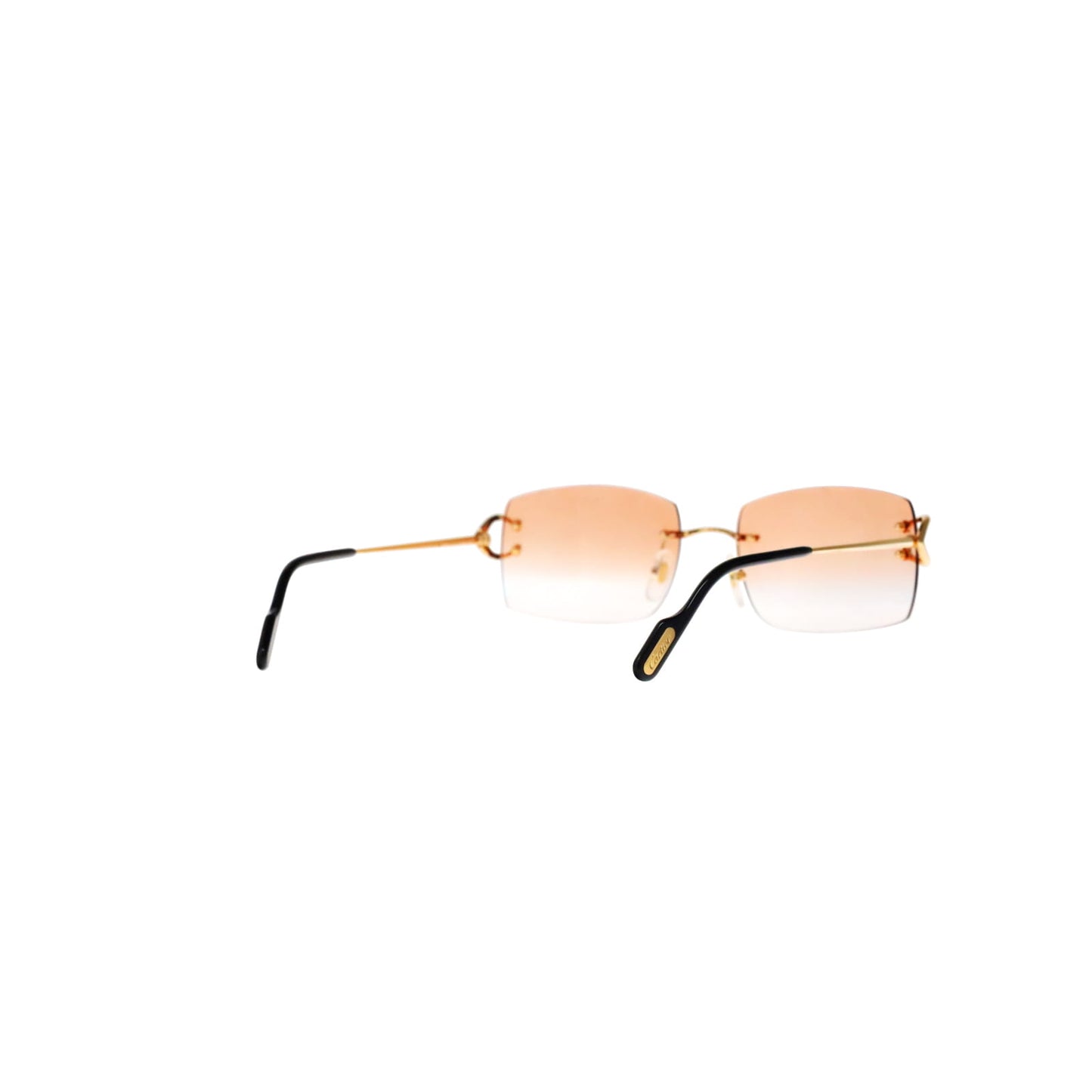 Cartier Custom Vintage Double C Brooklyn Sunglasses Gold by MEG
