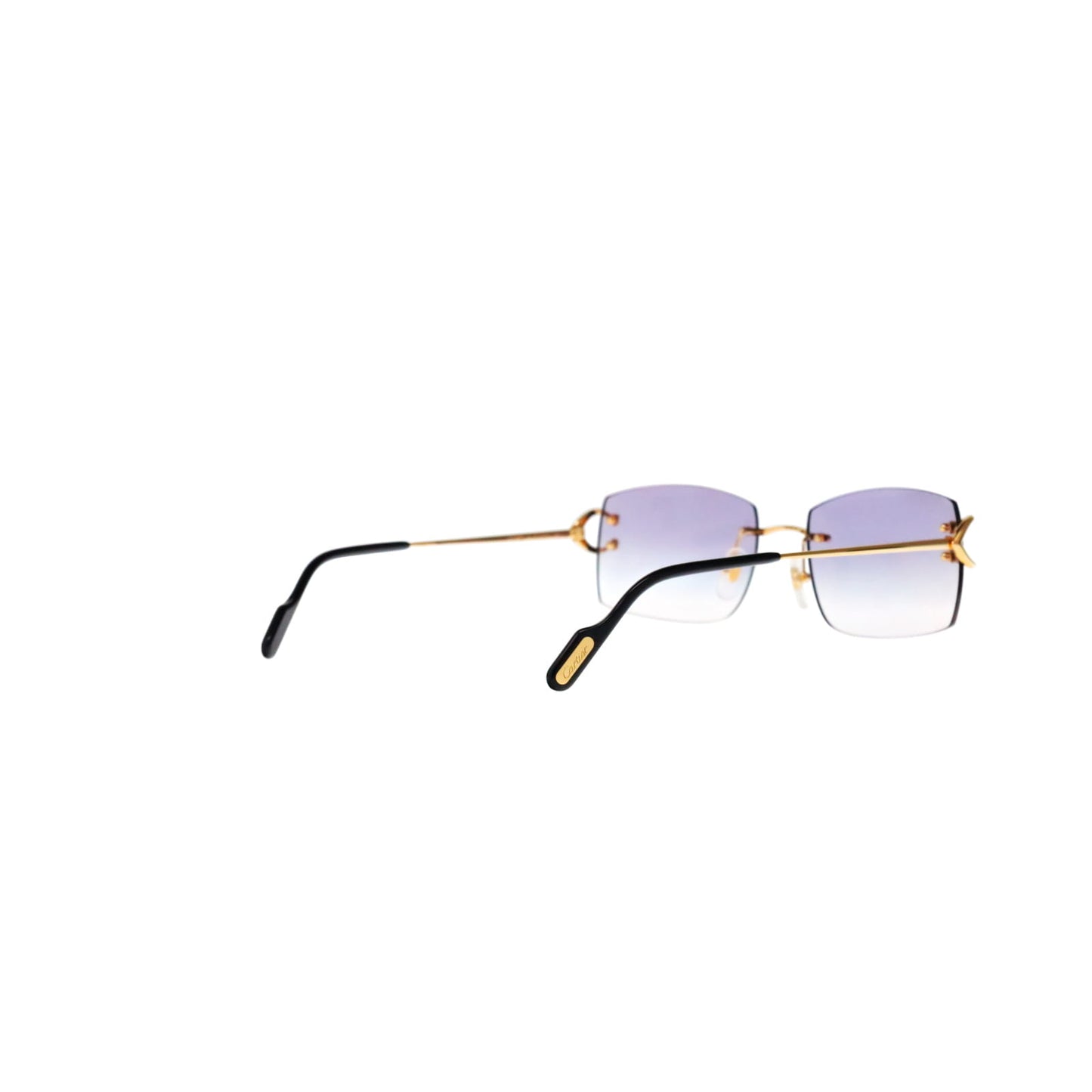 Cartier Custom Vintage Double C Brooklyn Sunglasses Gold by MEG
