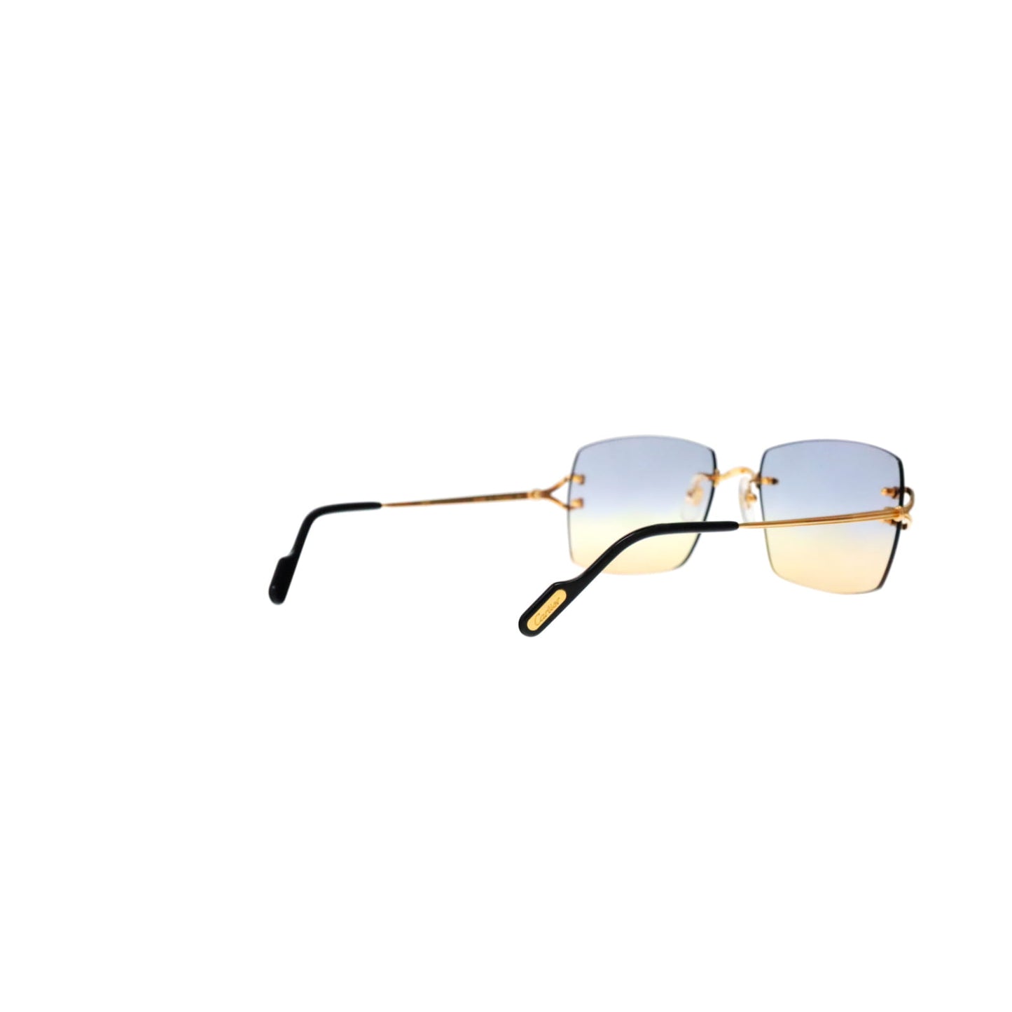 CT0564O Cartier Custom Double C Godron Gold Sunglasses by MEG
