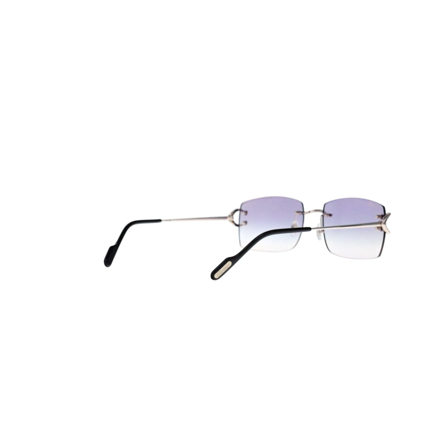 Cartier Custom Vintage Double C Brooklyn Platinum Sunglasses by MEG