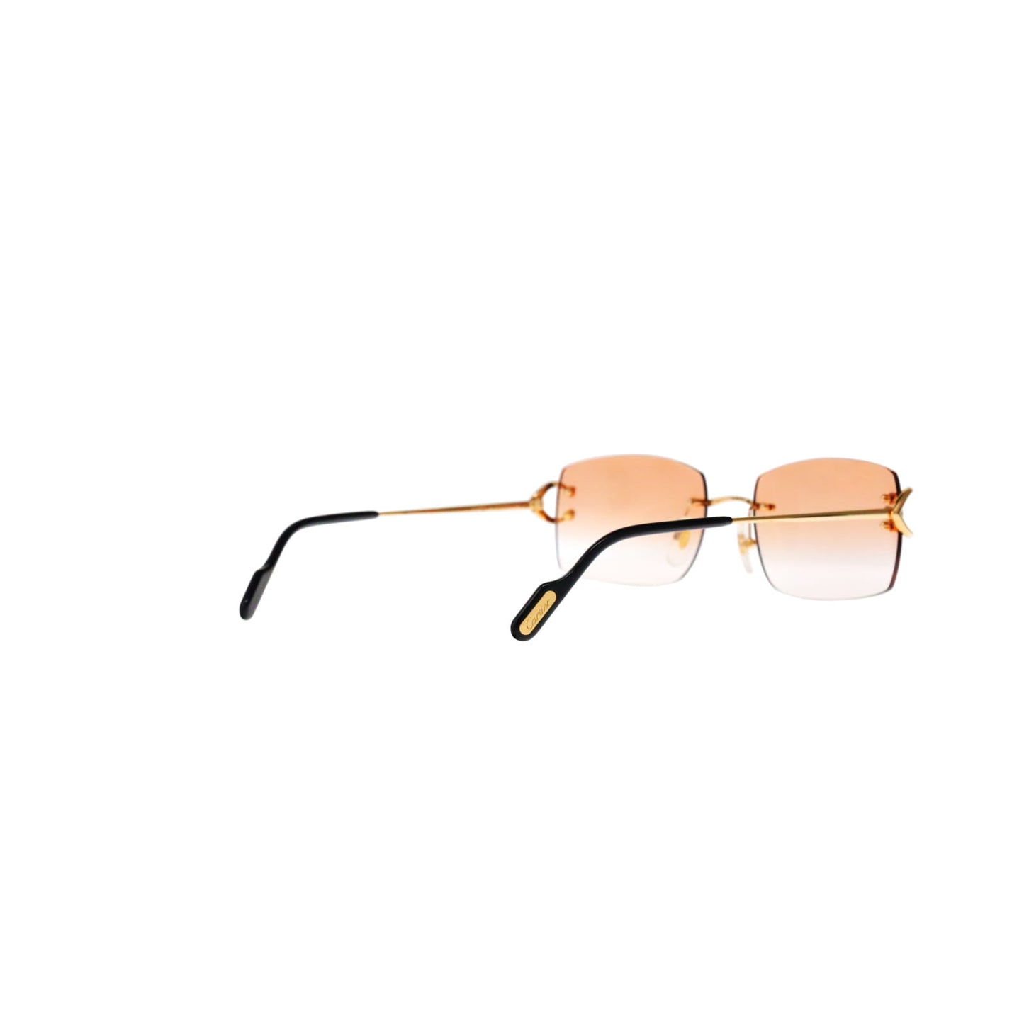 Cartier Custom Vintage Double C Brooklyn Sunglasses Gold by MEG