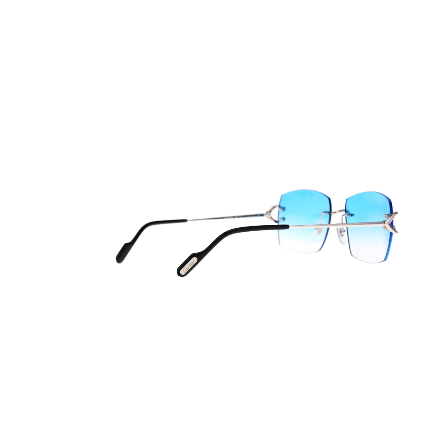 Cartier Custom Vintage Double C Mykonos Platinum Sunglasses by MEG