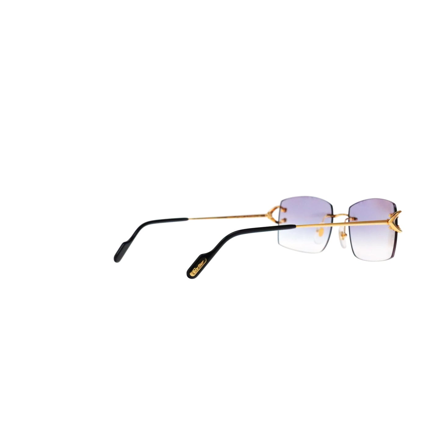 Cartier Custom Vintage Double C Brooklyn Sunglasses Gold by MEG