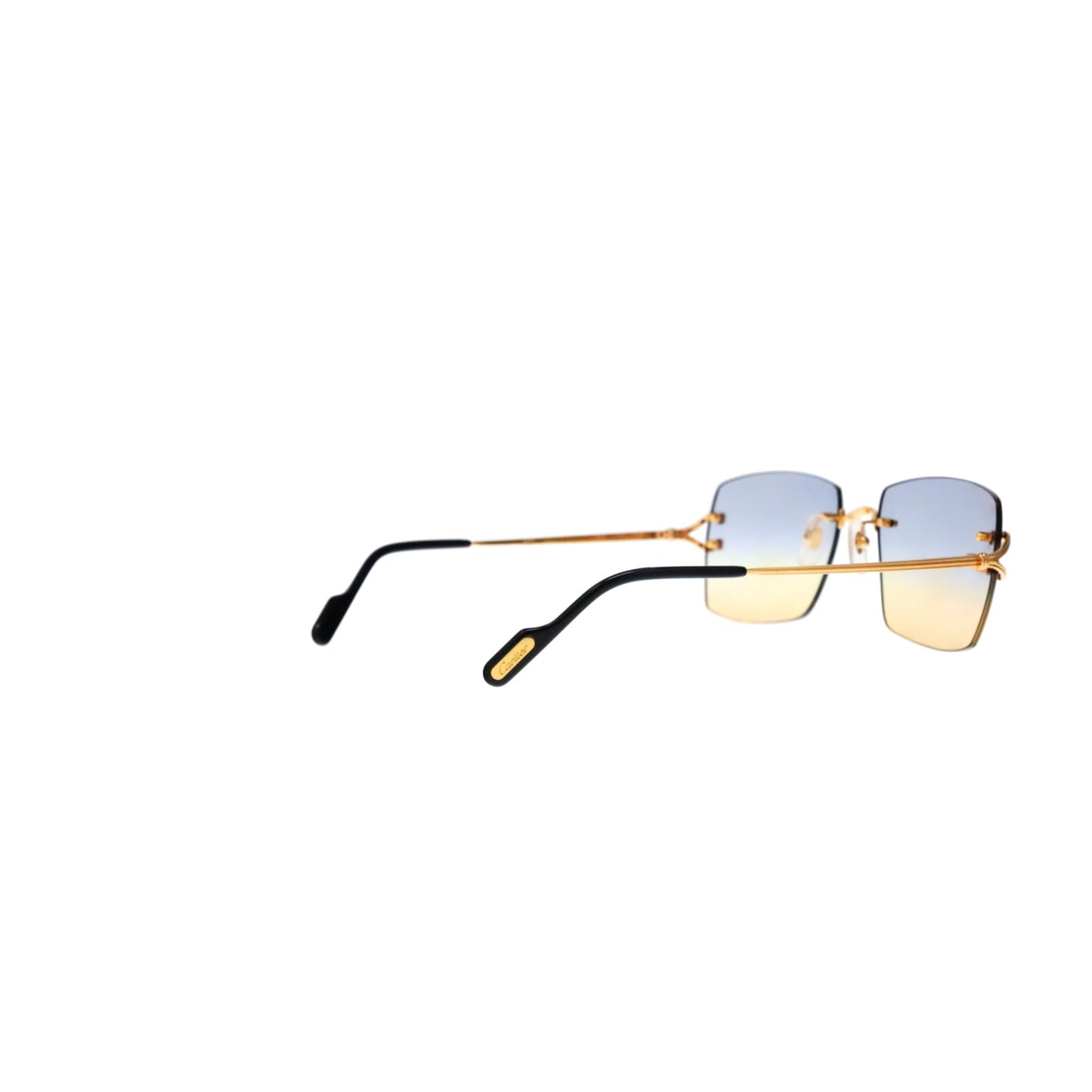 CT0564O Cartier Custom Double C Godron Gold Sunglasses by MEG