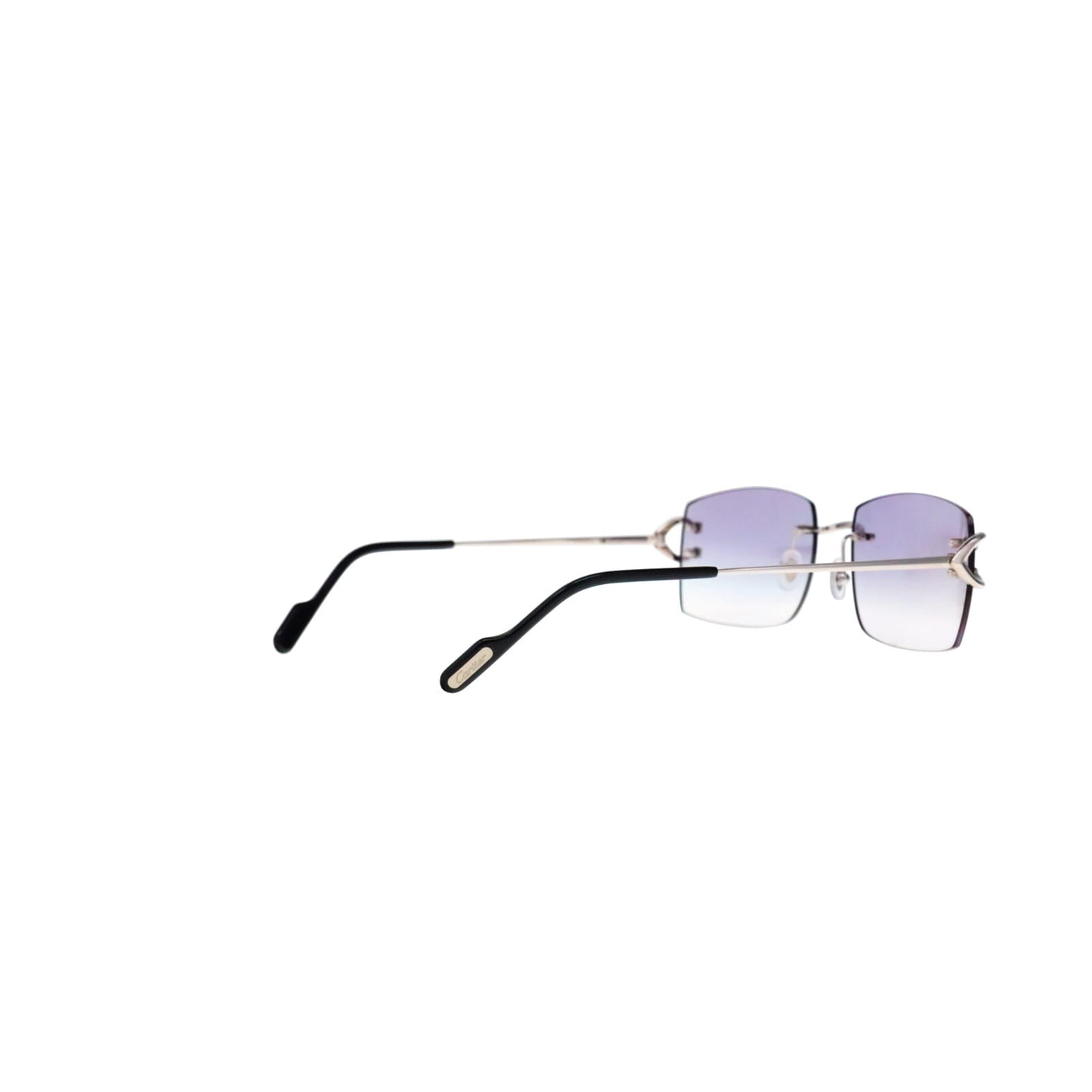 Cartier Custom Vintage Double C Brooklyn Platinum Sunglasses by MEG