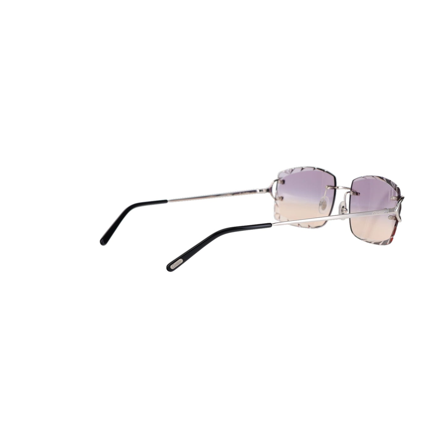 Cartier Custom Double C Diamond Cut Brooklyn Platinum Sunglasses by MEG