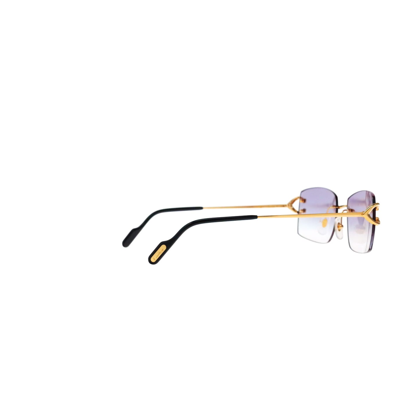 Cartier Custom Vintage Double C Brooklyn Sunglasses Gold by MEG