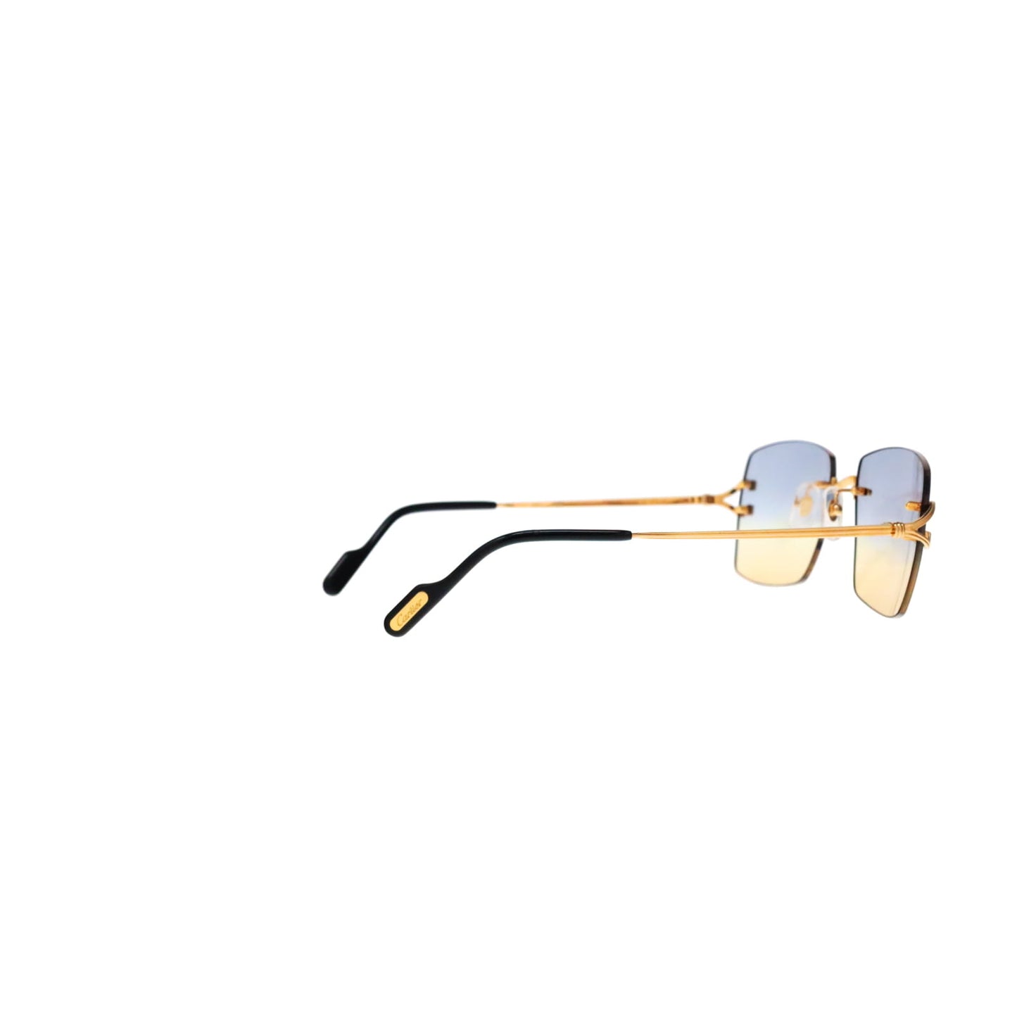 CT0564O Cartier Custom Double C Godron Gold Sunglasses by MEG
