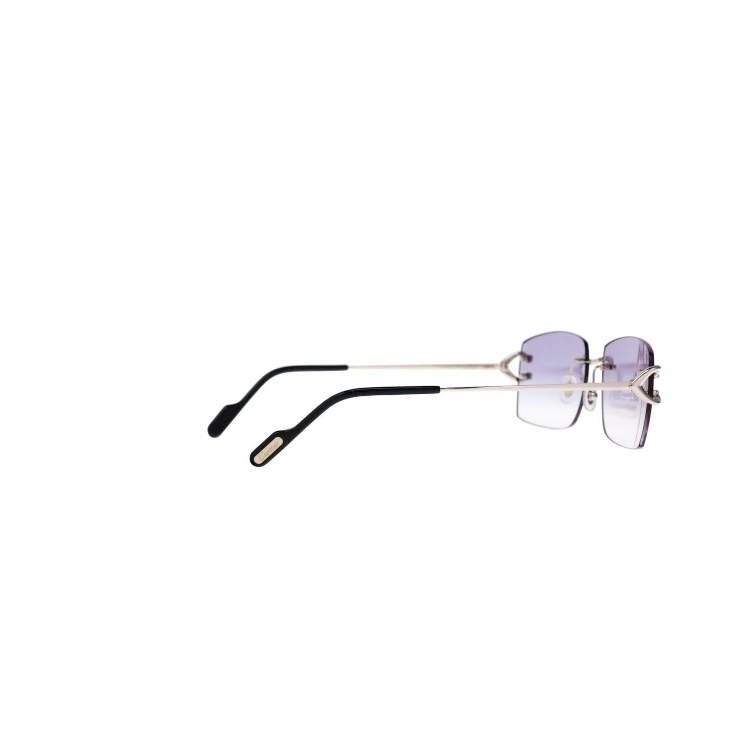 Cartier Custom Vintage Double C Brooklyn Platinum Sunglasses by MEG