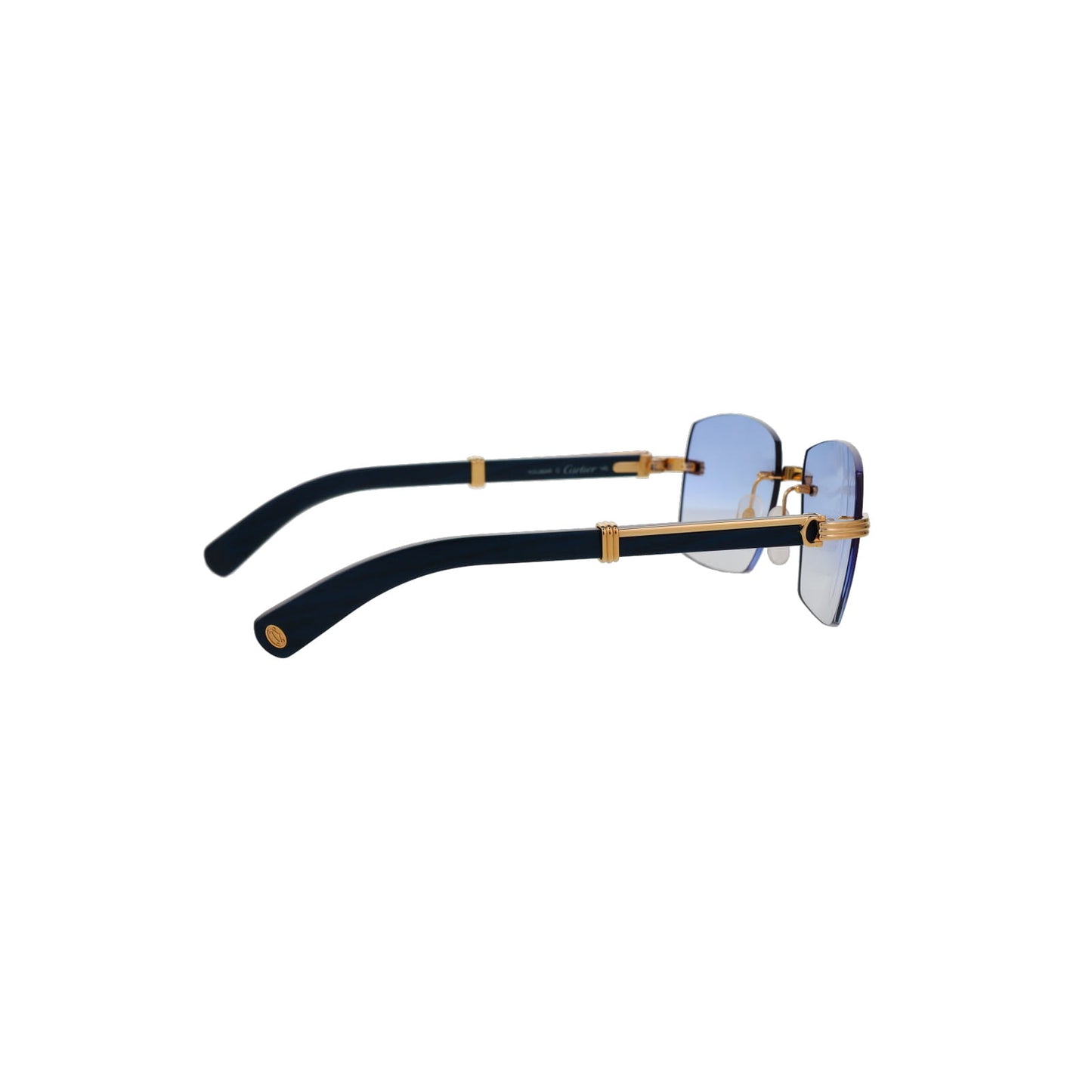 CT0485O Cartier Custom Première Blue Wood Sunglasses by MEG