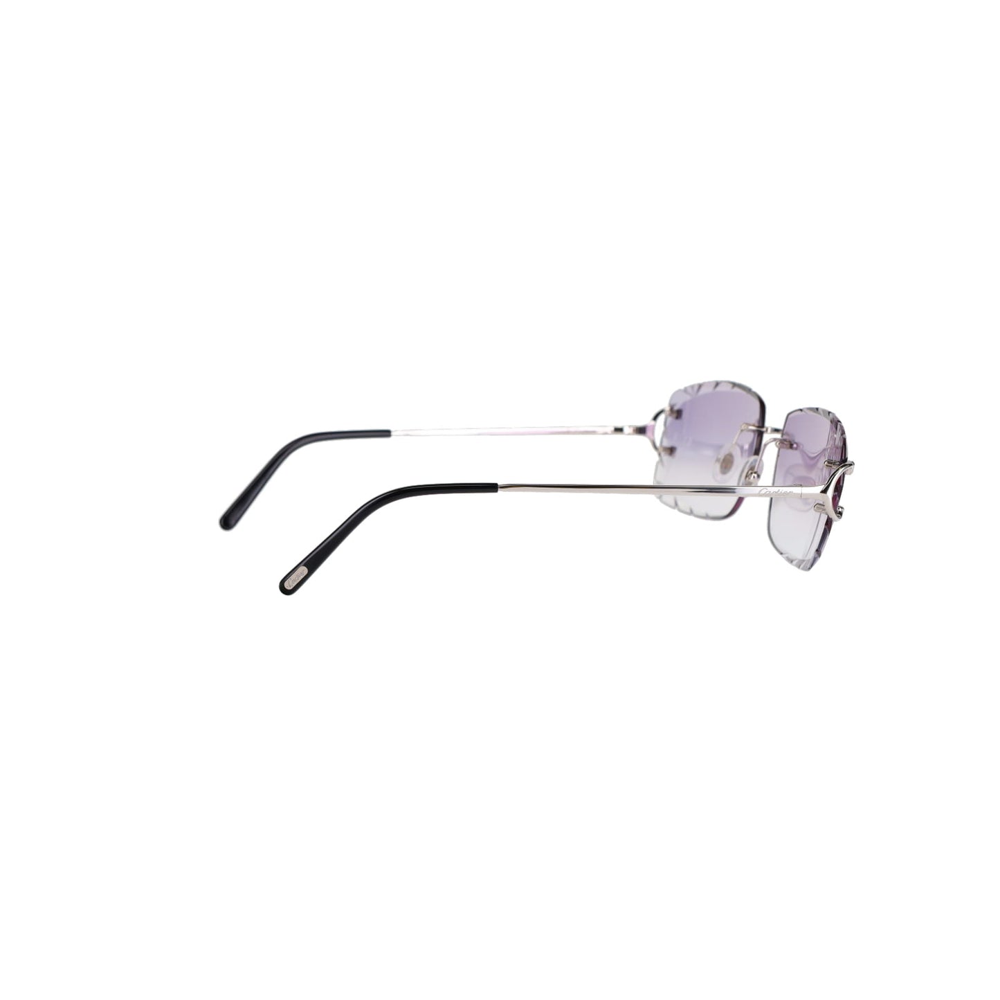 Cartier Custom Double C Diamond Cut Brooklyn Platinum Sunglasses by MEG