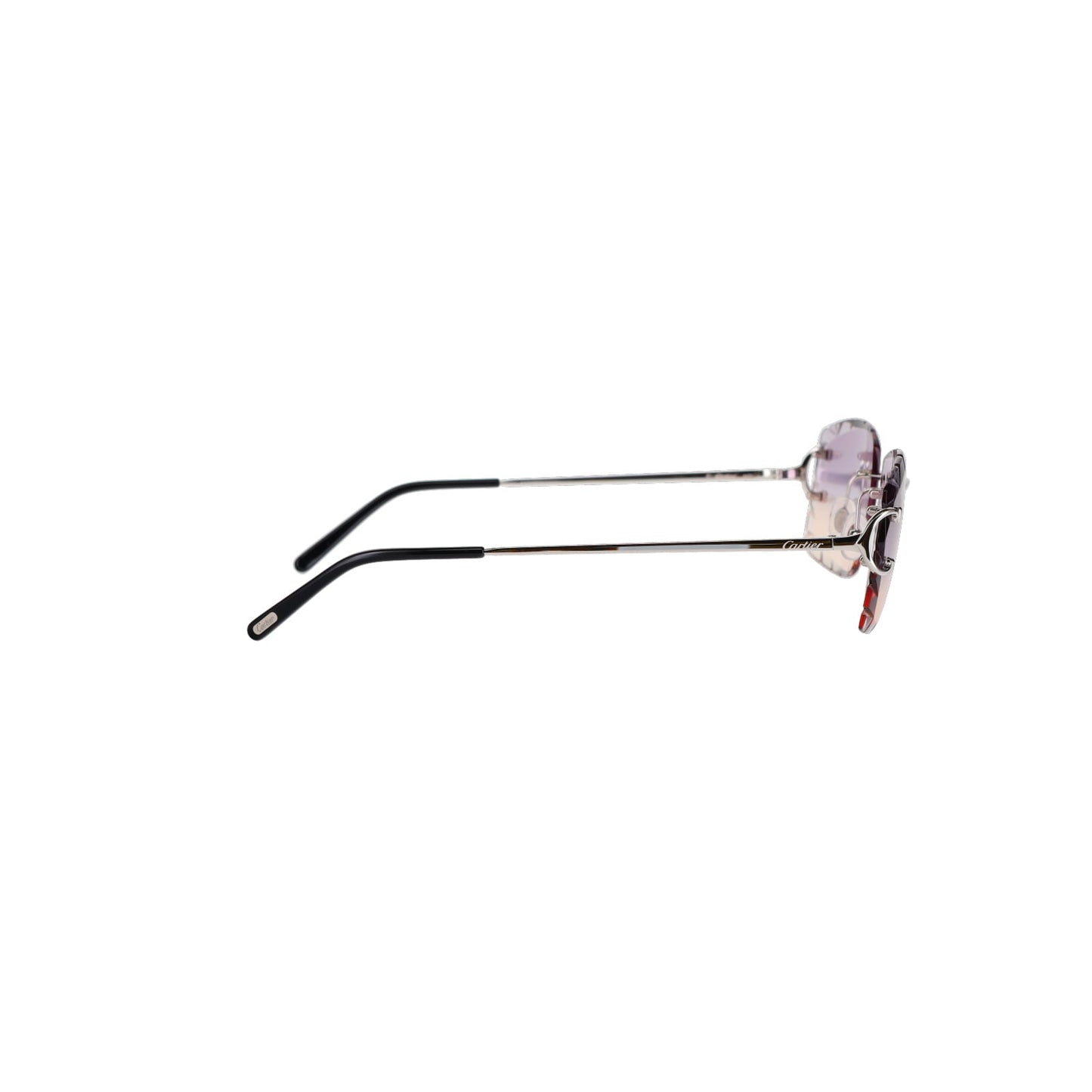 Cartier Custom Double C Diamond Cut Brooklyn Platinum Sunglasses by MEG