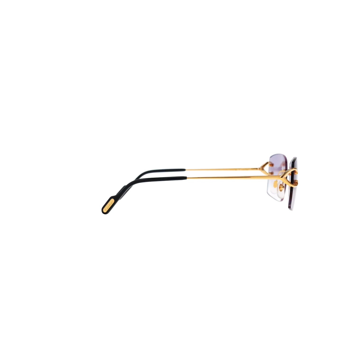 Cartier Custom Vintage Double C Brooklyn Sunglasses Gold by MEG