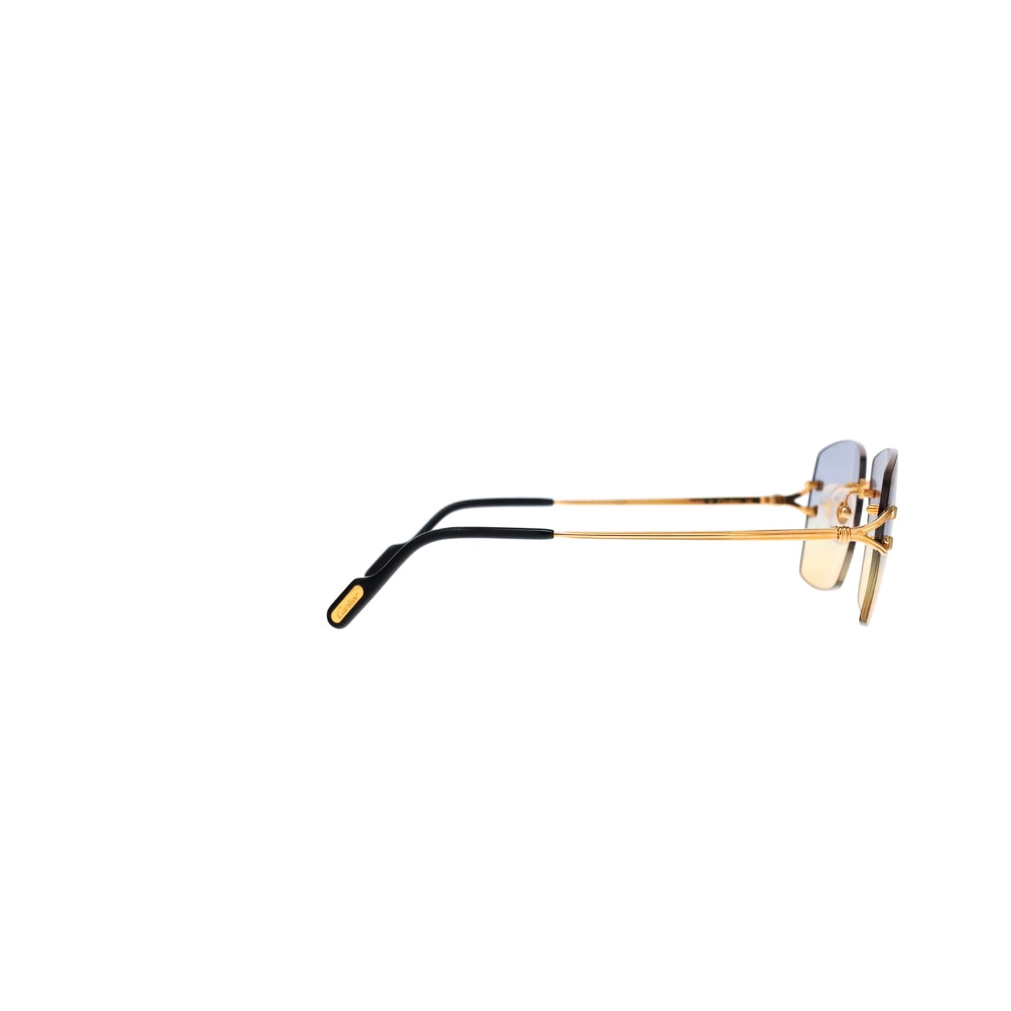 CT0564O Cartier Custom Double C Godron Gold Sunglasses by MEG