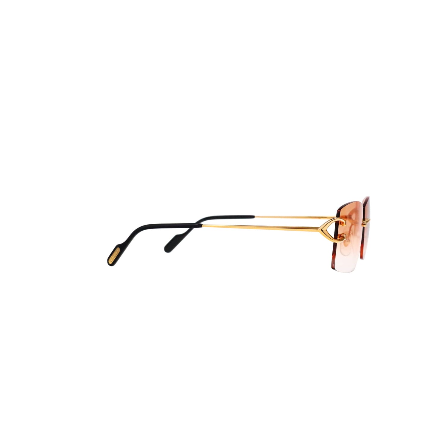 Cartier Custom Vintage Double C Brooklyn Sunglasses Gold by MEG