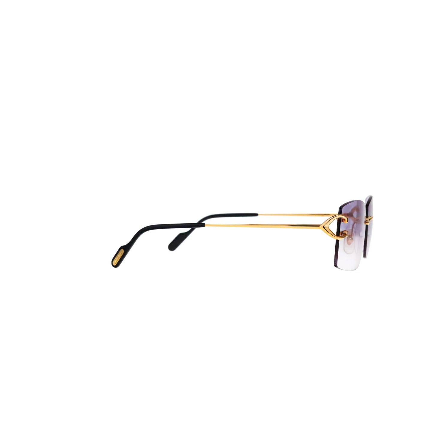 Cartier Custom Vintage Double C Brooklyn Sunglasses Gold by MEG