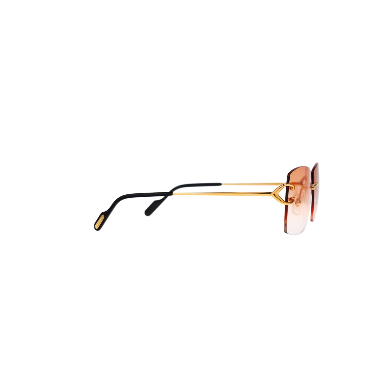 Cartier Custom Vintage Double C Mykonos Sunglasses Gold by MEG