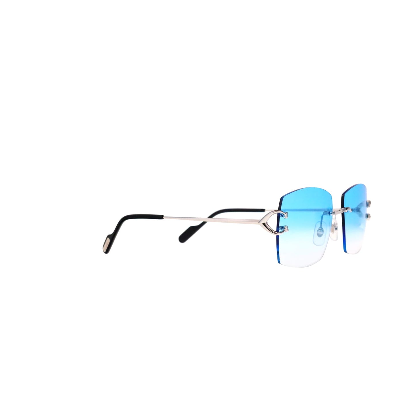 Cartier Custom Vintage Double C Mykonos Platinum Sunglasses by MEG