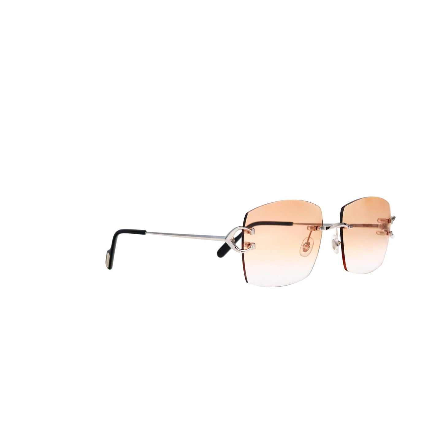 Cartier Custom Vintage Double C Mykonos Platinum Sunglasses by MEG