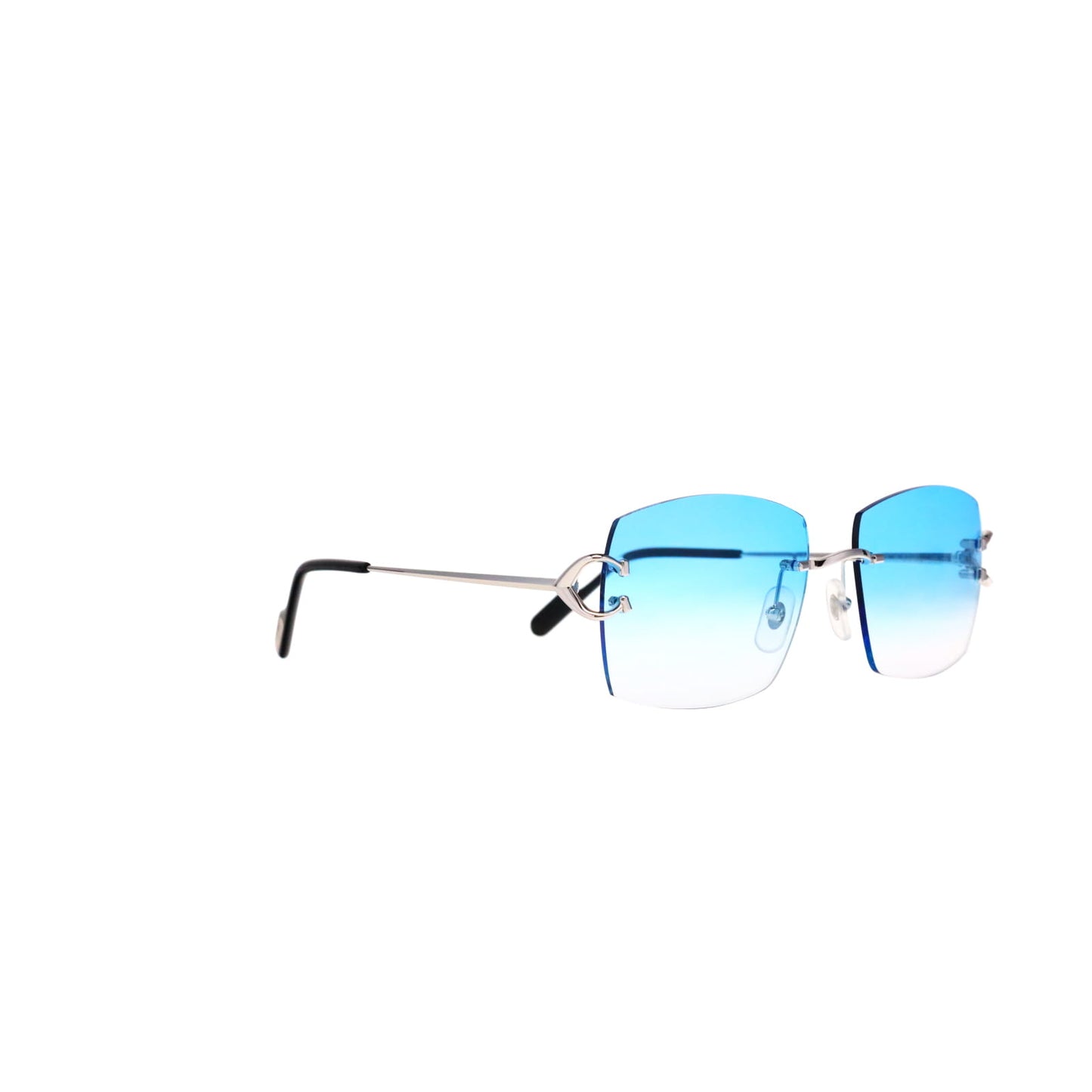 Cartier Custom Vintage Double C Mykonos Platinum Sunglasses by MEG