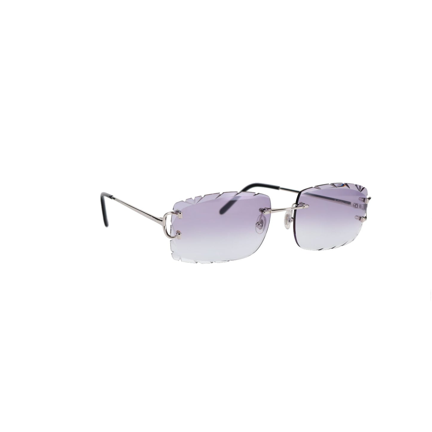 Cartier Custom Double C Diamond Cut Brooklyn Platinum Sunglasses by MEG