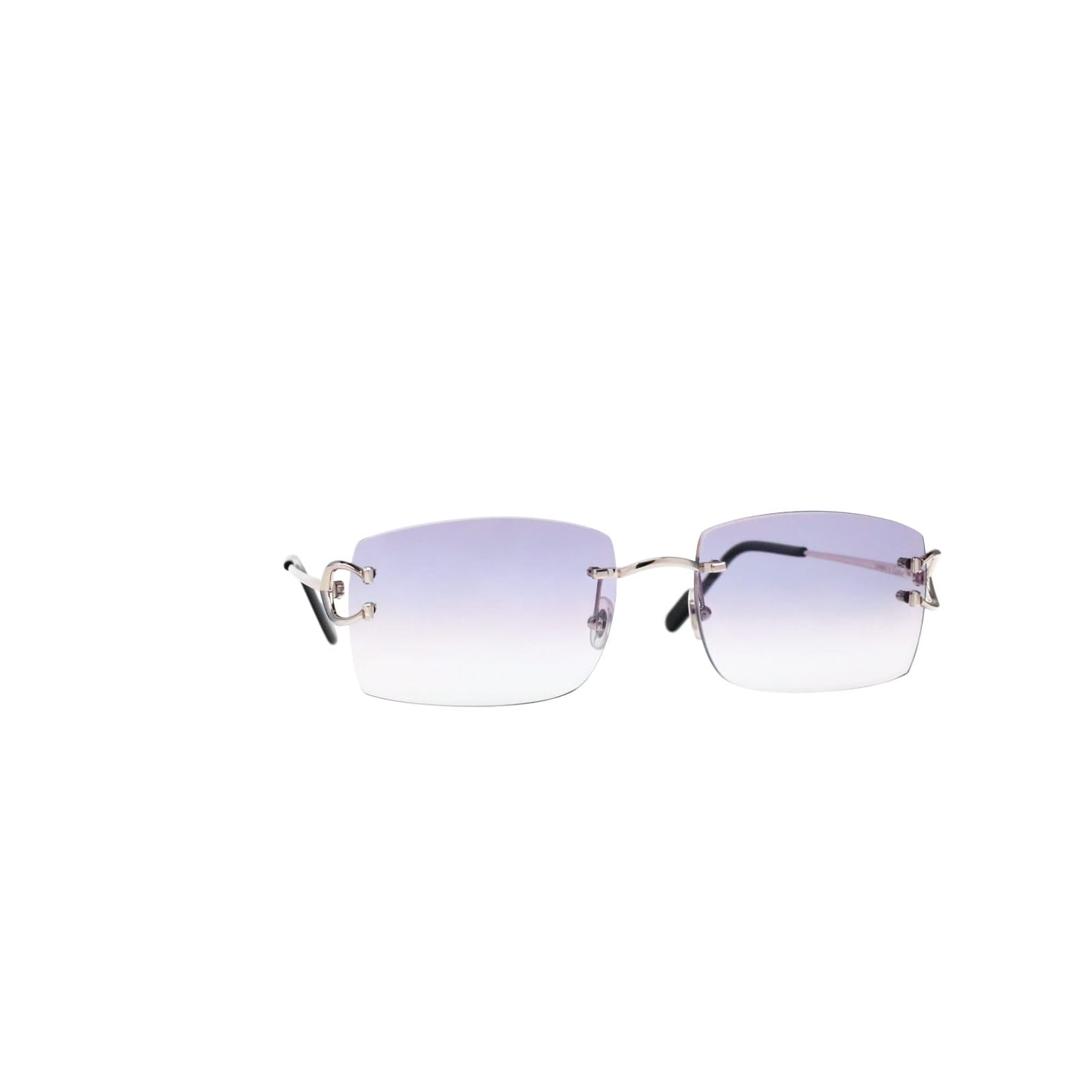 Cartier Custom Vintage Double C Brooklyn Platinum Sunglasses by MEG