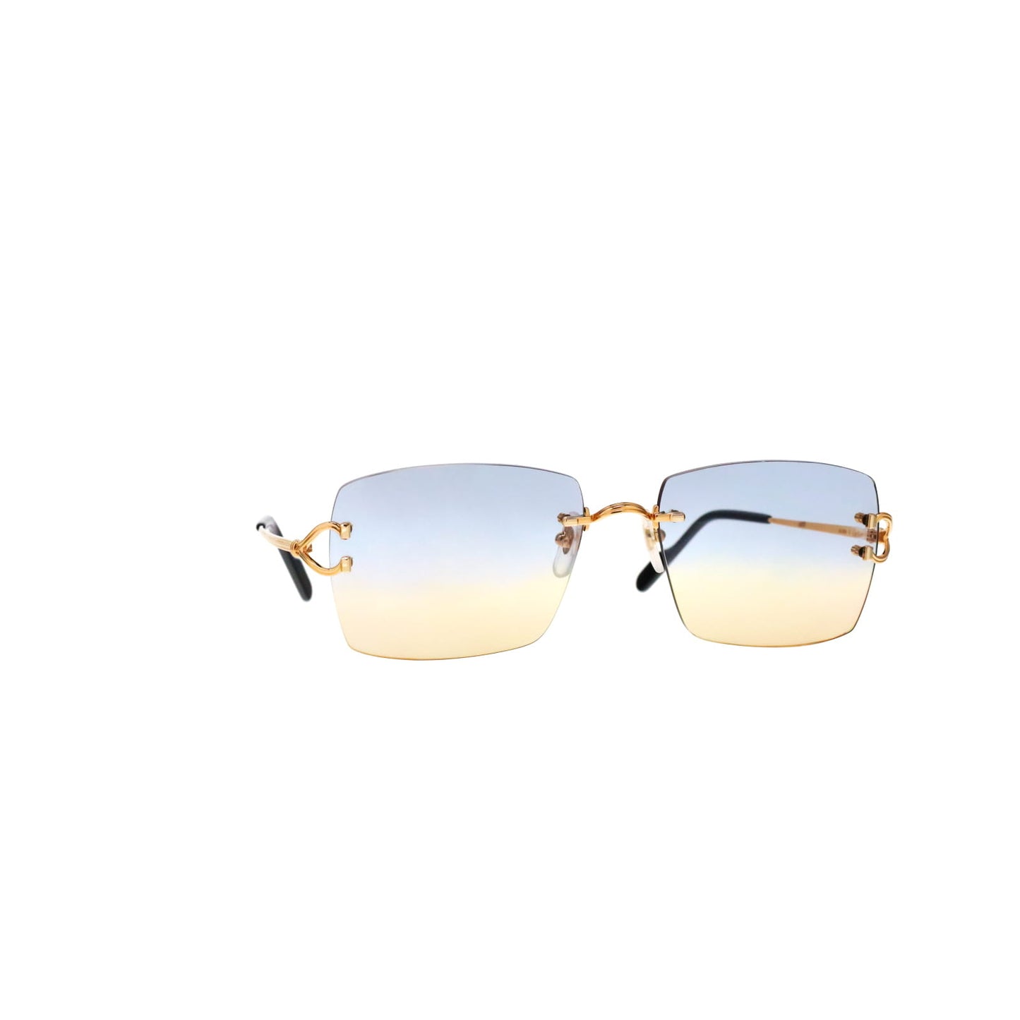 CT0564O Cartier Custom Double C Godron Gold Sunglasses by MEG
