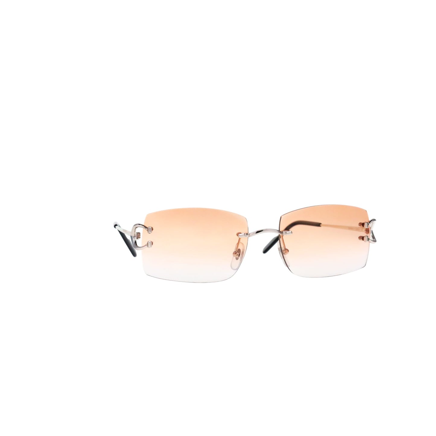 Cartier Custom Vintage Double C Brooklyn Platinum Sunglasses by MEG