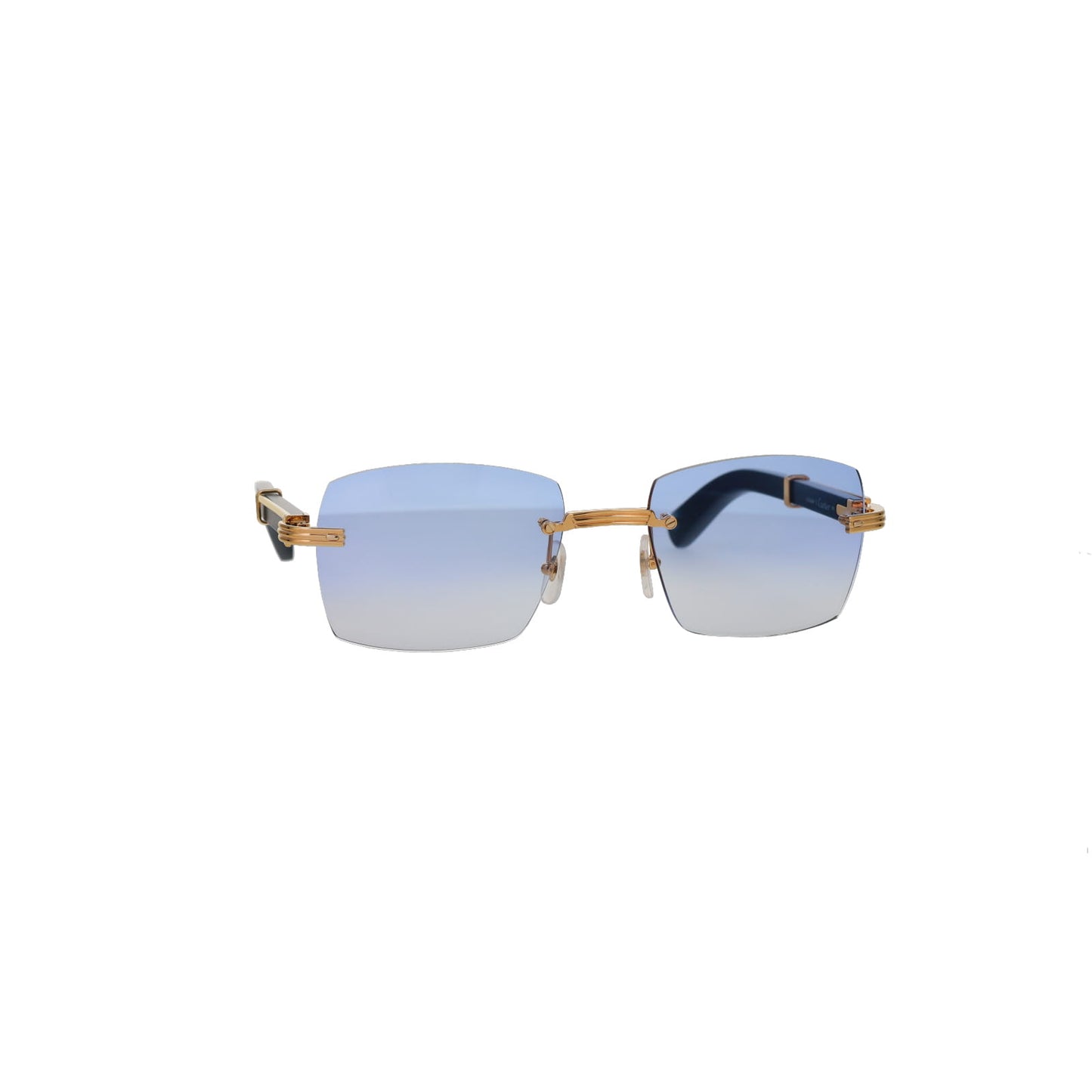 CT0485O Cartier Custom Première Blue Wood Sunglasses by MEG