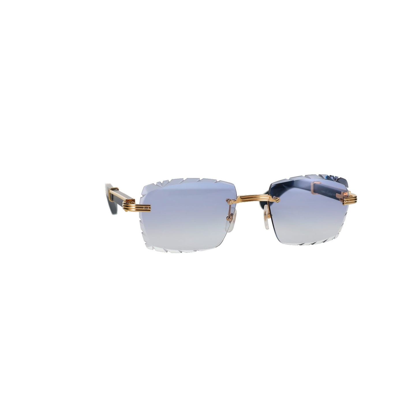 CT0485O Cartier Custom Première Blue Wood Sunglasses by MEG