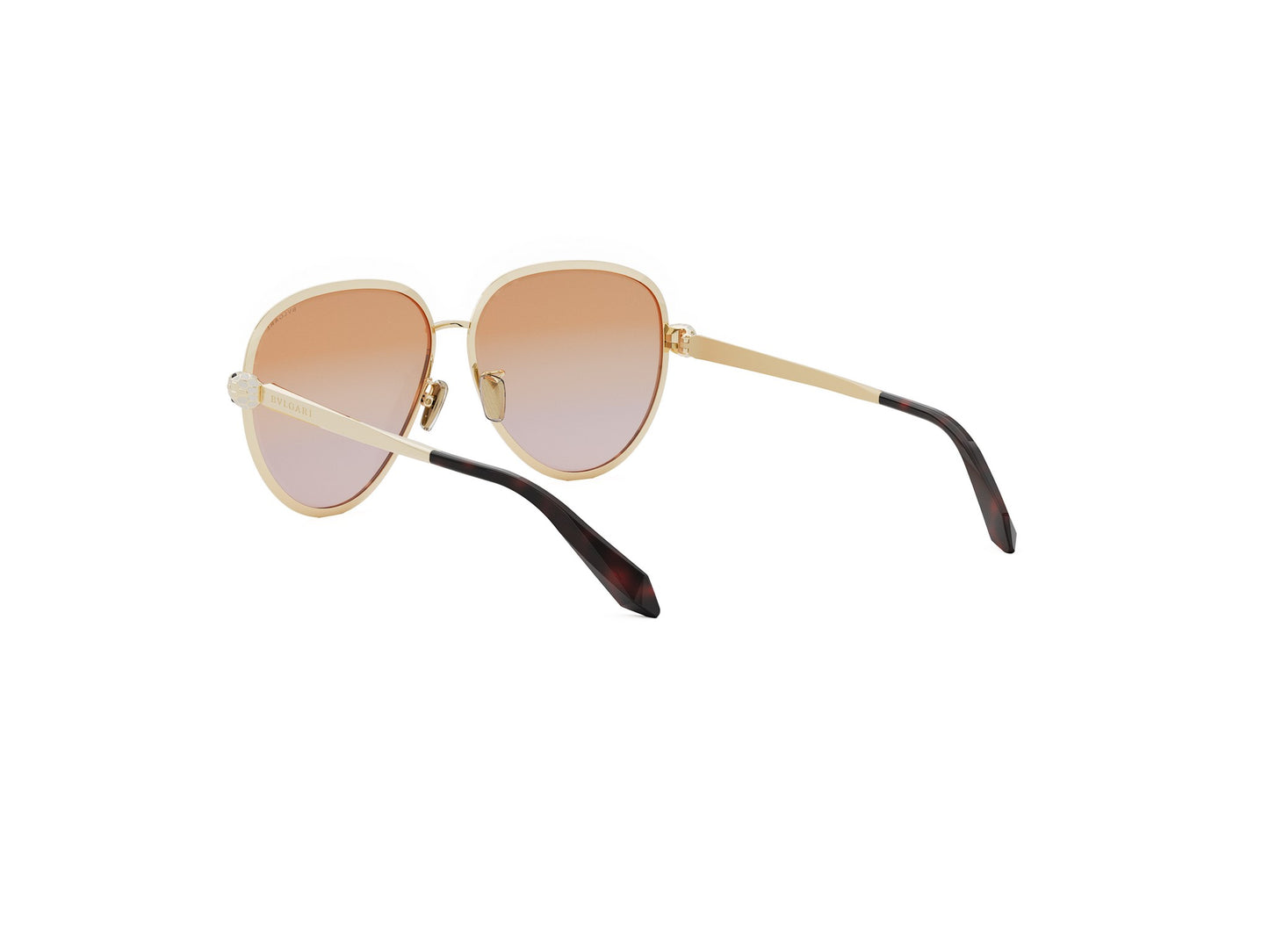 Gold Pilot Metal Sunglasses