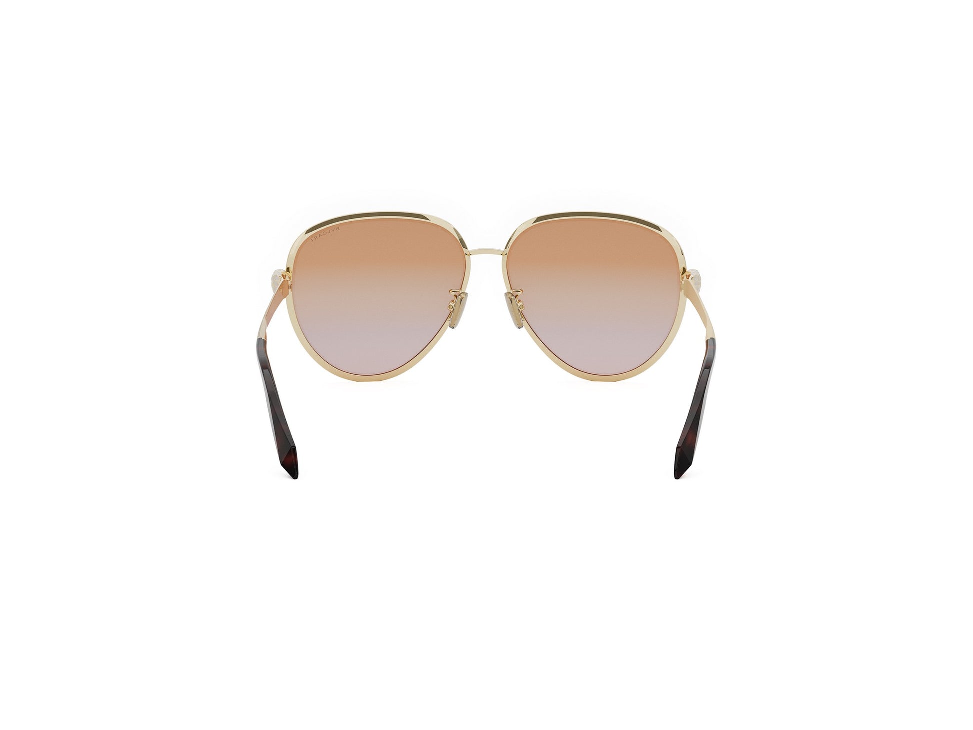 Gold Pilot Metal Sunglasses