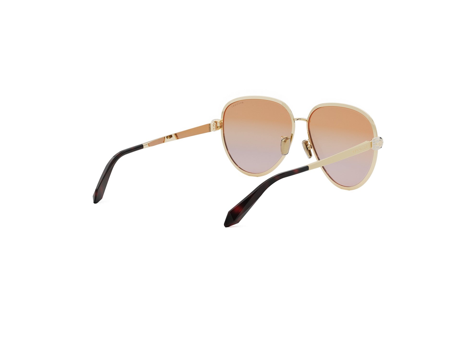 Gold Pilot Metal Sunglasses