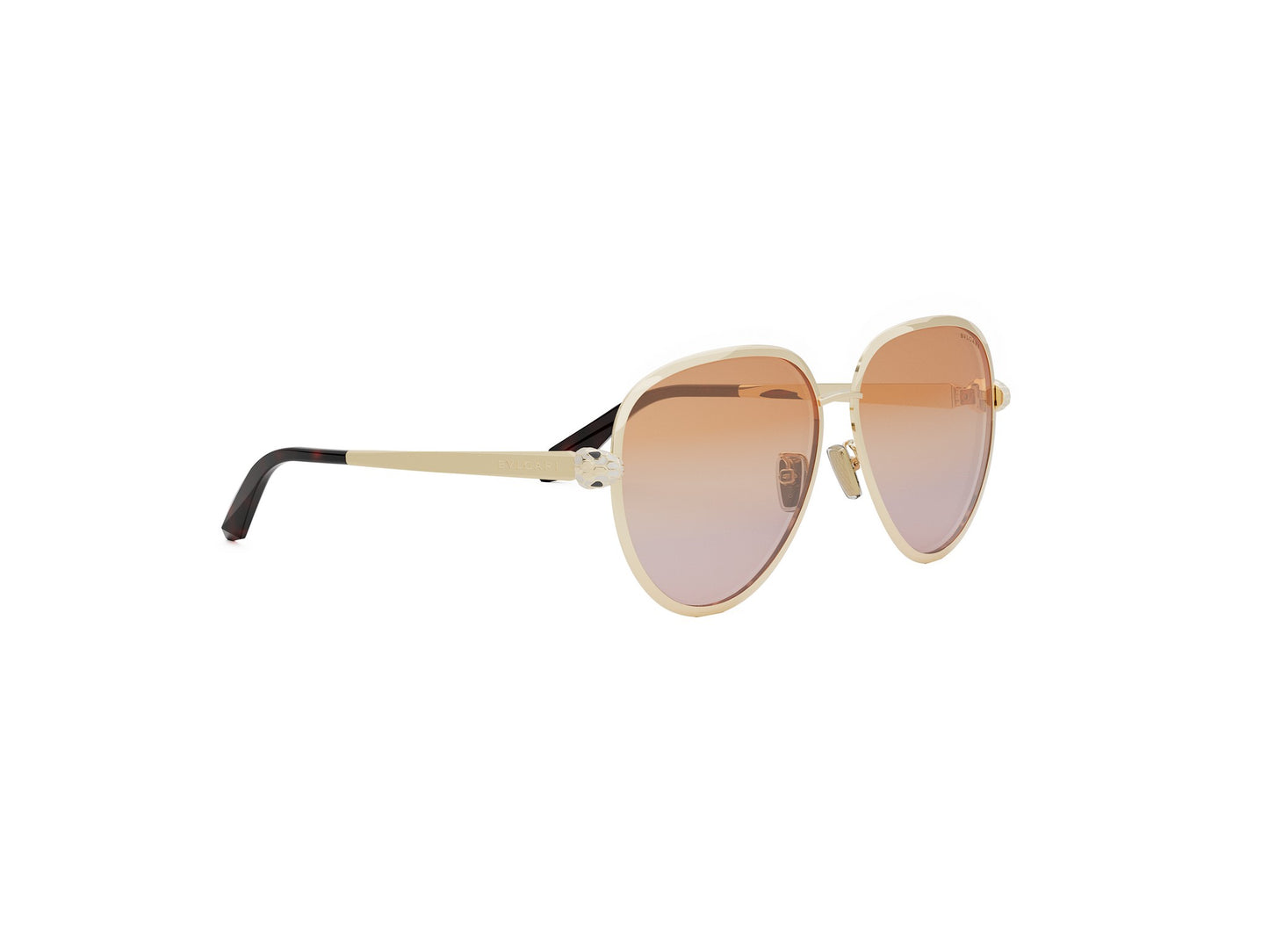 Gold Pilot Metal Sunglasses