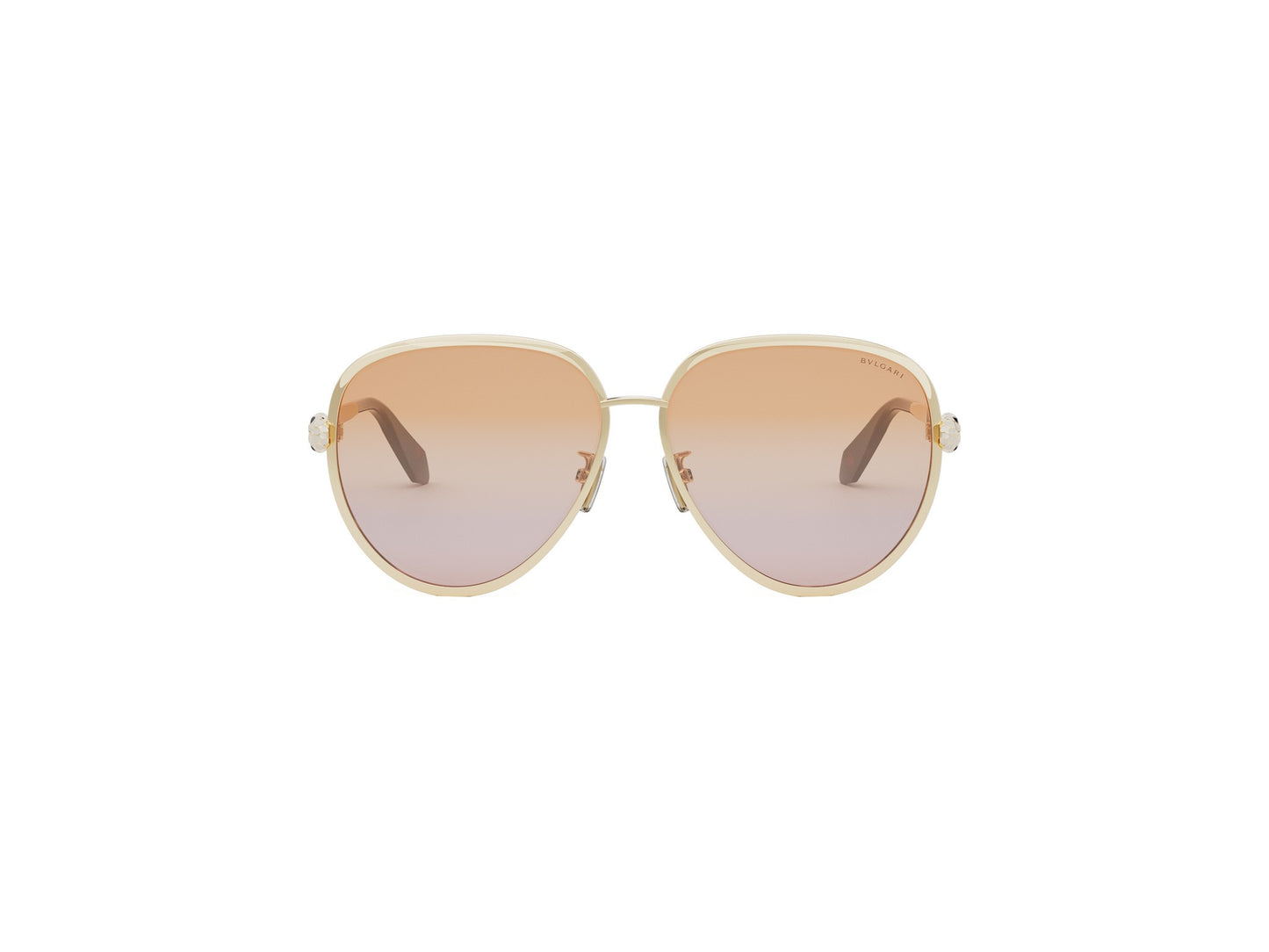 Gold Pilot Metal Sunglasses